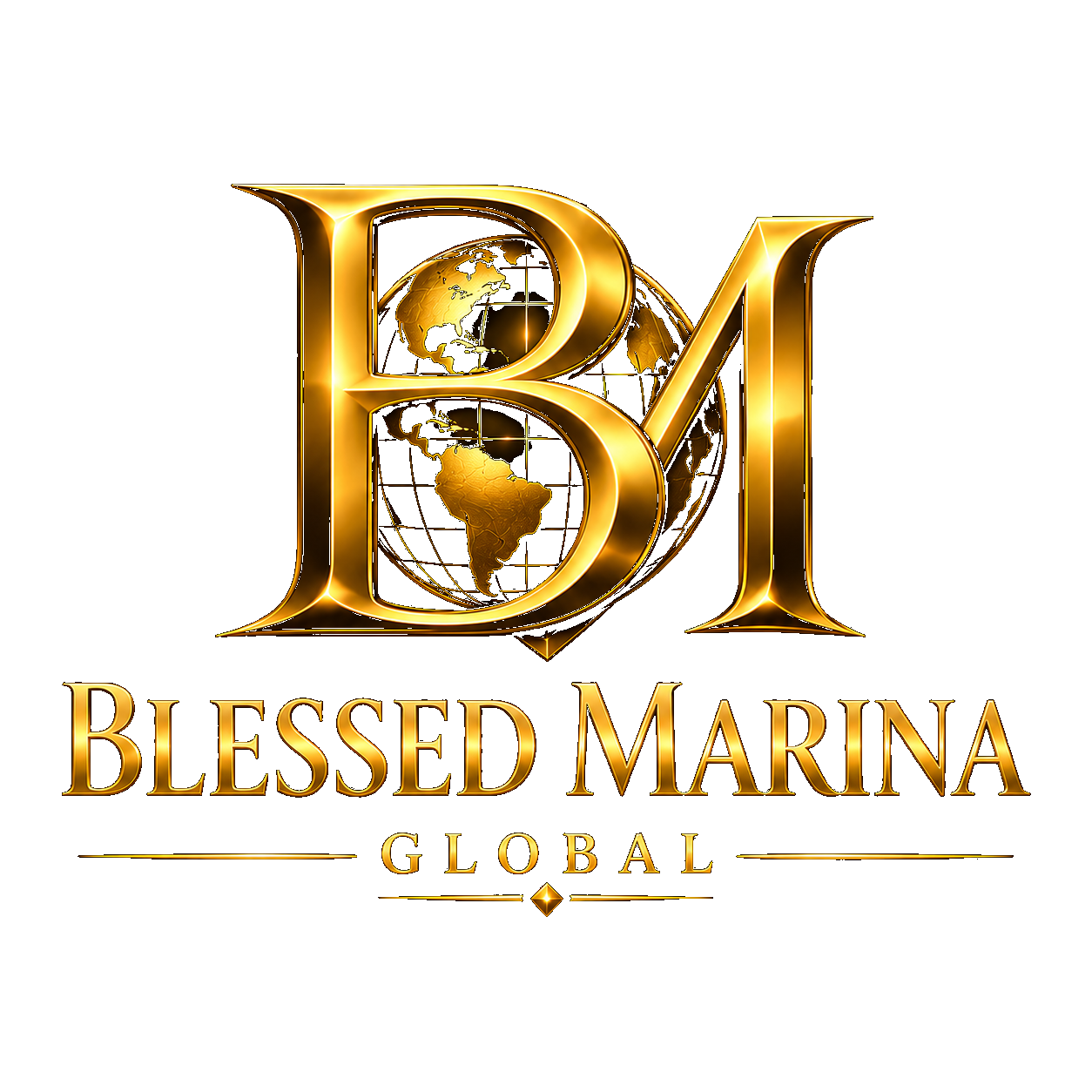 Blessed Marina Global Transportation Logo